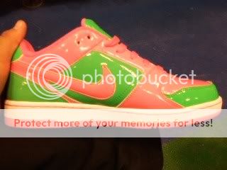 Pink &amp; Green Nikes Pictures, Images and Photos
