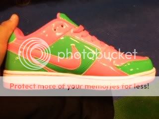 Pink &amp; Green Nikes Pictures, Images and Photos