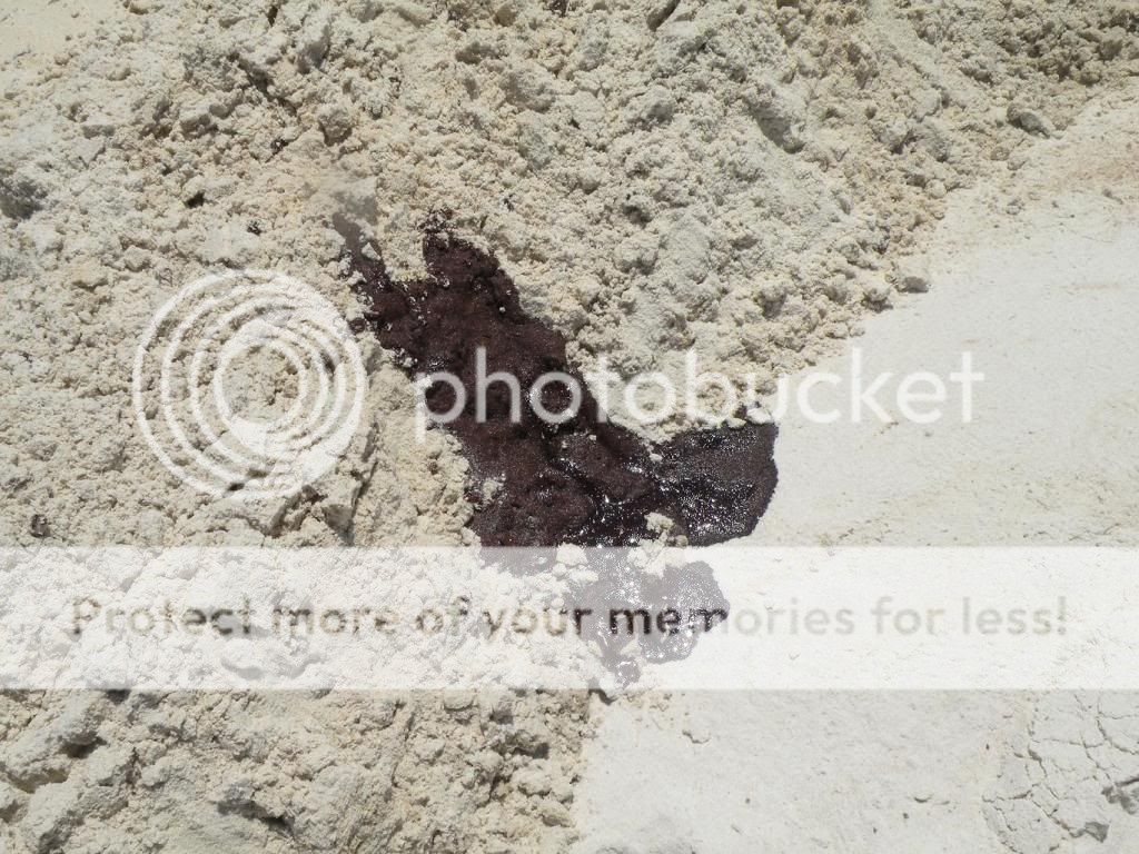 Oil meets sand