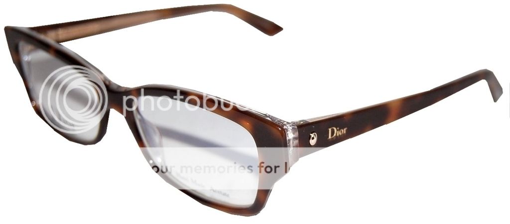 BRAND NEW DIOR MONTAIGNE 10 G9Q BROWN HAVANA CRYSTAL ...