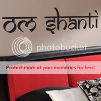 Om Shanti - Vinyl Wall Art