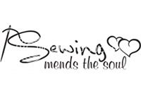 Sewing Mends the Soul - Vinyl Wall Art