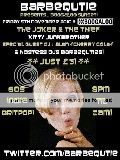 Friday 5th November 2010 @ The Boogaloo!